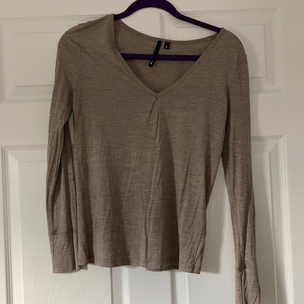 JOE’s jeans silk women’s tan shirt size small